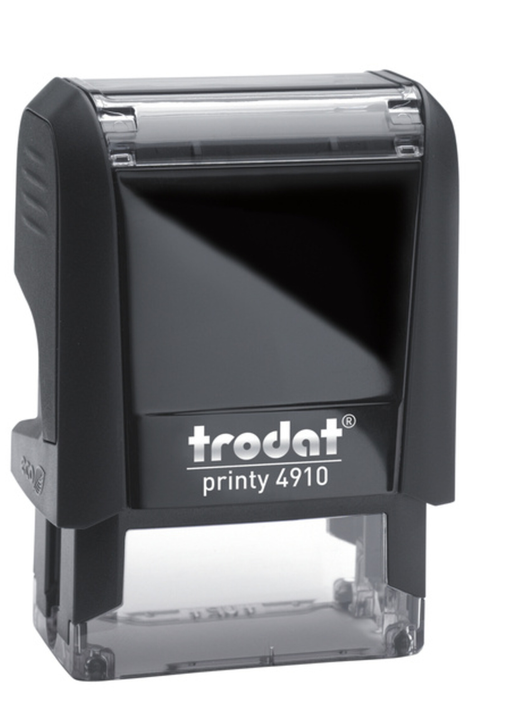 Trodat Tekststempel Trodat Printy 4910 personaliseerbaar zw 2regels 26x9mm