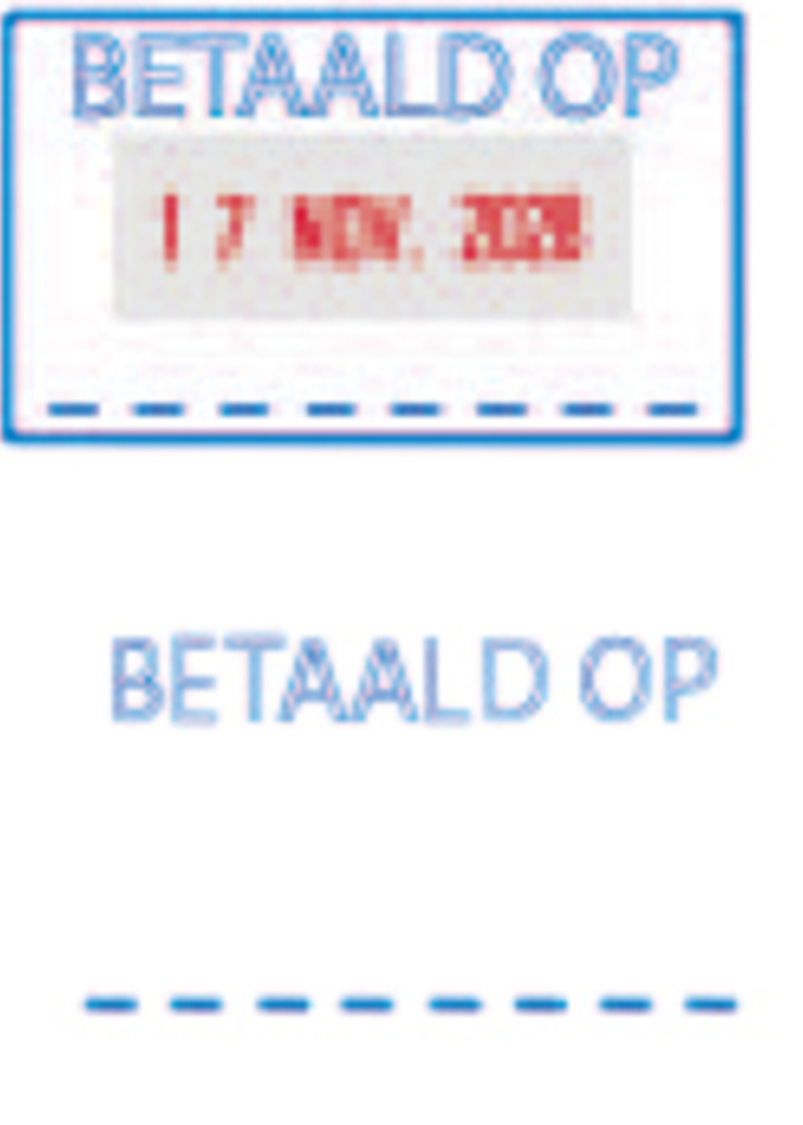 Trodat Datumstempel Trodat Printy 4750 betaald op