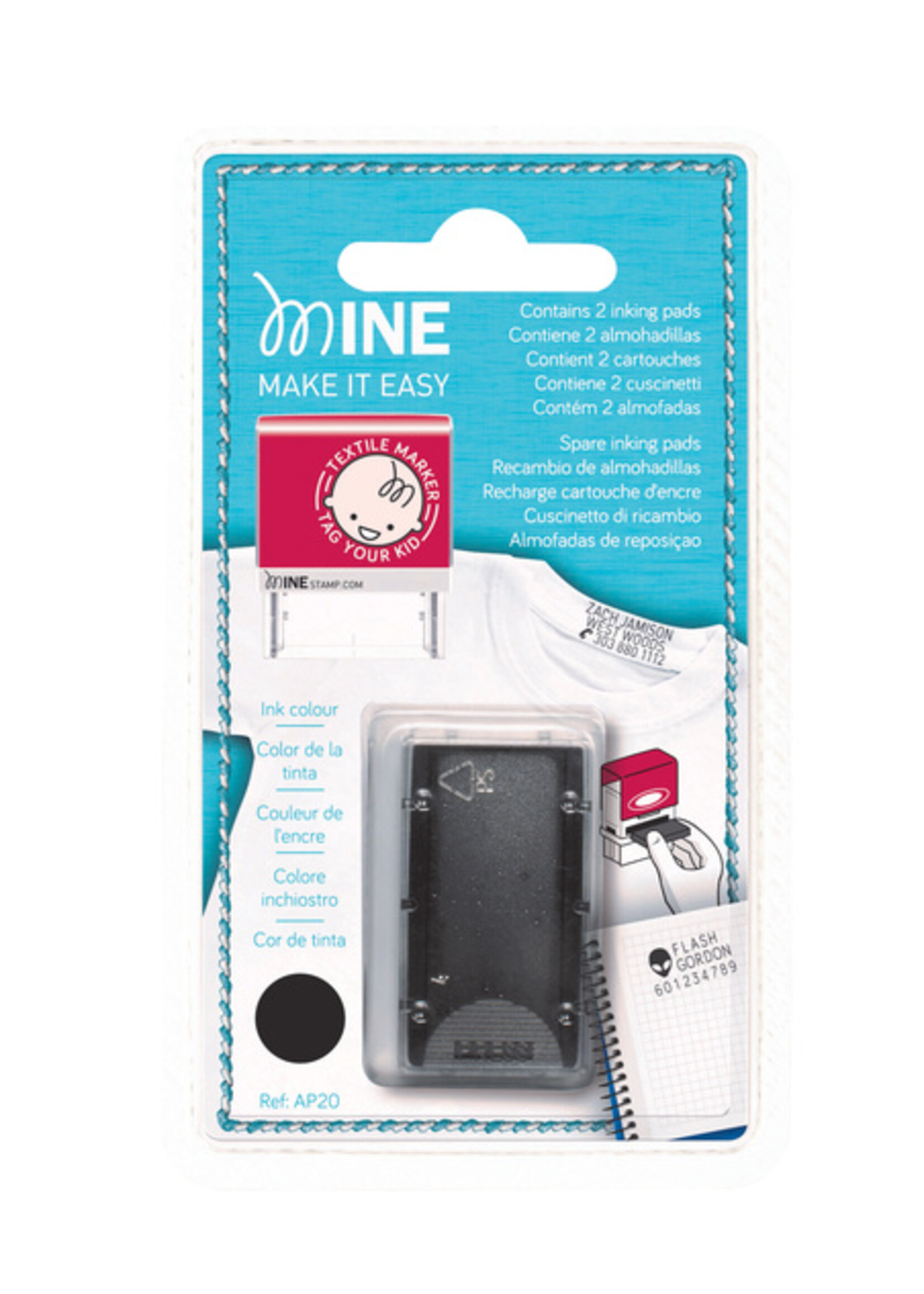 Colop Stempelkussen Colop textielstempel 2 stuks