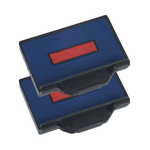 Trodat Cassette d'encrage Trodat 6/53/2 2 pièces bleu-rouge