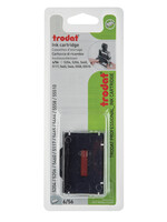 Trodat Cassette d'encrage Trodat 6/56/2 2 pièces bleu/rouge
