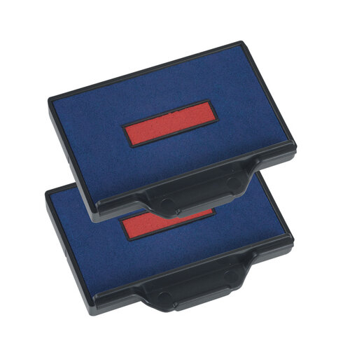 Trodat Cassette d'encrage Trodat 6/56/2 2 pièces bleu/rouge