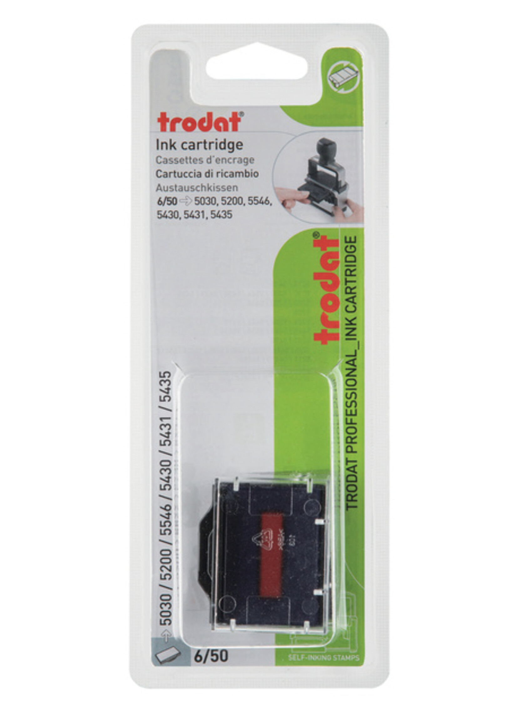 Trodat Stempelkussen Trodat 6/50/2 2 stuks blauw rood