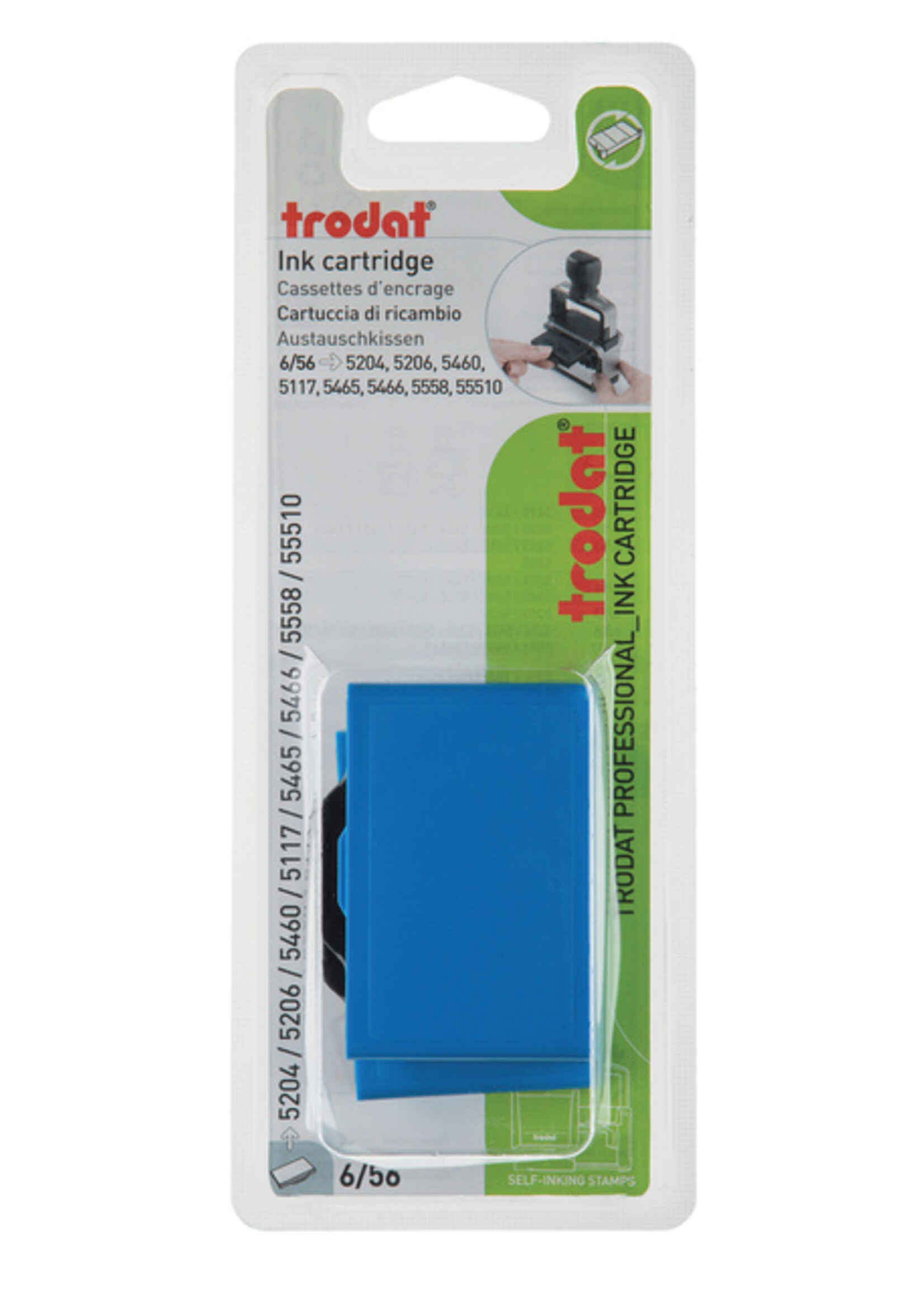Trodat Stempelkussen Trodat 6/56 2 stuks blauw
