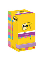 Post-it Memoblok 3M Post-it 654 Super Sticky 76x76mm 90 vel rainbow