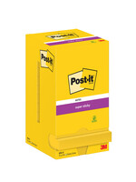 Post-it Memoblok 3M Post-it 654 Super Sticky 76x76mm geel