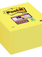 Post-it Memoblok 3M Post-it 2028 Super Sticky 76x76mm kubus neon geel