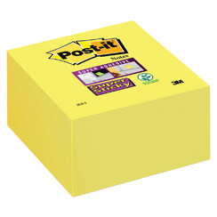 Memoblok 3M Post-it 2028 Super Sticky 76x76mm kubus neon geel