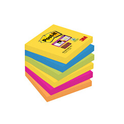 Bloc-mémos 3M Post-it 654-SSRO Super Sticky 76x76mm Rio