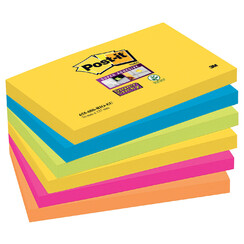 Bloc-mémos 3M Post-it 655-SSRO Super Sticky 76x127mm Rio