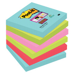 Bloc-mémos 3M Post-it 654-SSMI Super Sticky 76x76 Miami