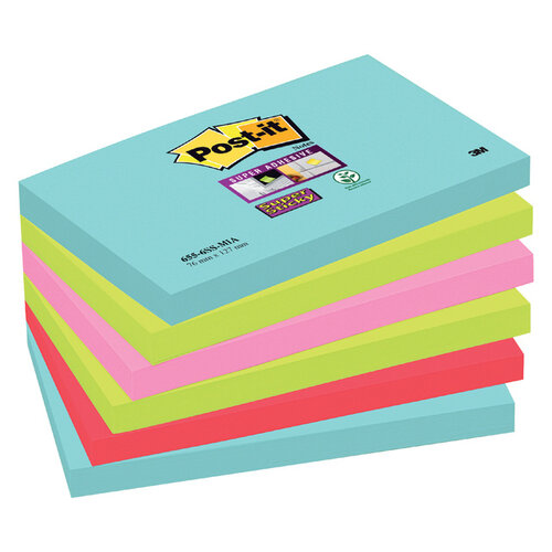 Post-it Bloc-mémos 3M Post-it 655-SSMI Super Sticky 76x127 Miami