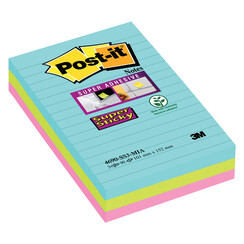 Bloc-mémos 3M Post-it 4690 Super Sticky 101x152 Miami