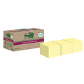 Post-it Bloc mémos 3M Post-it 654 RSS12CY 76x76mm jaune 14 + 4 gratuits