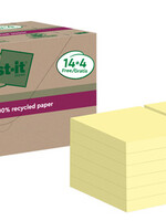 Post-it Memoblok 3M Post-it 654 RSS12CY 76mmX76mm geel 14+4 gratis