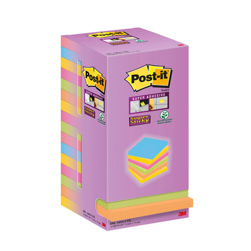 Post-it Memoblok 3M Post-it 654 76x76mm color notes