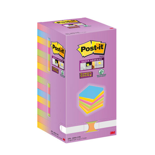 Post-it Memoblok 3M Post-it 654 76x76mm color notes