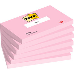 Bloc mémos 3M Post-it 655 76x127mm rose