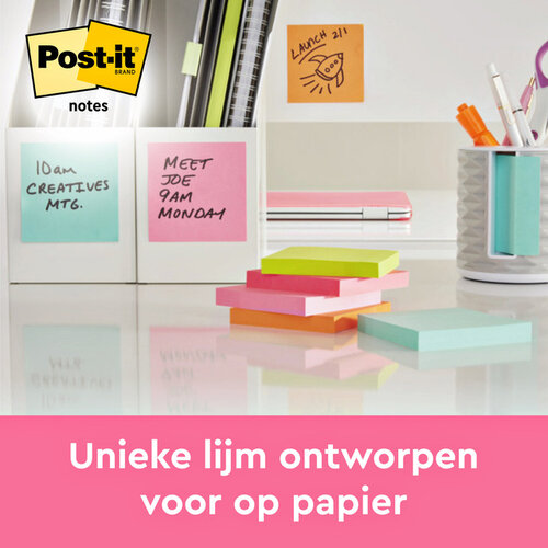 Post-it Memoblok 3M Post-it 655 76X127mm roze