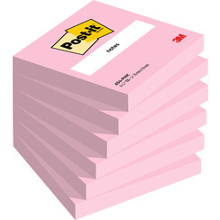 Bloc mémos 3M Post-it 654 76x76mm rose