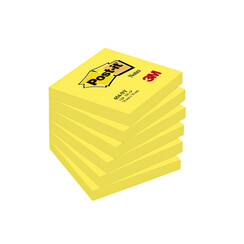 Bloc-mémos Post-it 654-NGE 76x76mm néon jaune