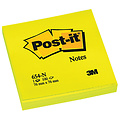 Post-it Bloc-mémos Post-it 654-NGE 76x76mm néon jaune