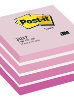Post-it Bloc-mémos Post-it 2028P cube 76x76mm rose 450 feuillets