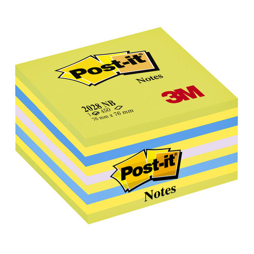 Post-it Memoblok 3M Post-it 2028 76x76mm kubus neon groen