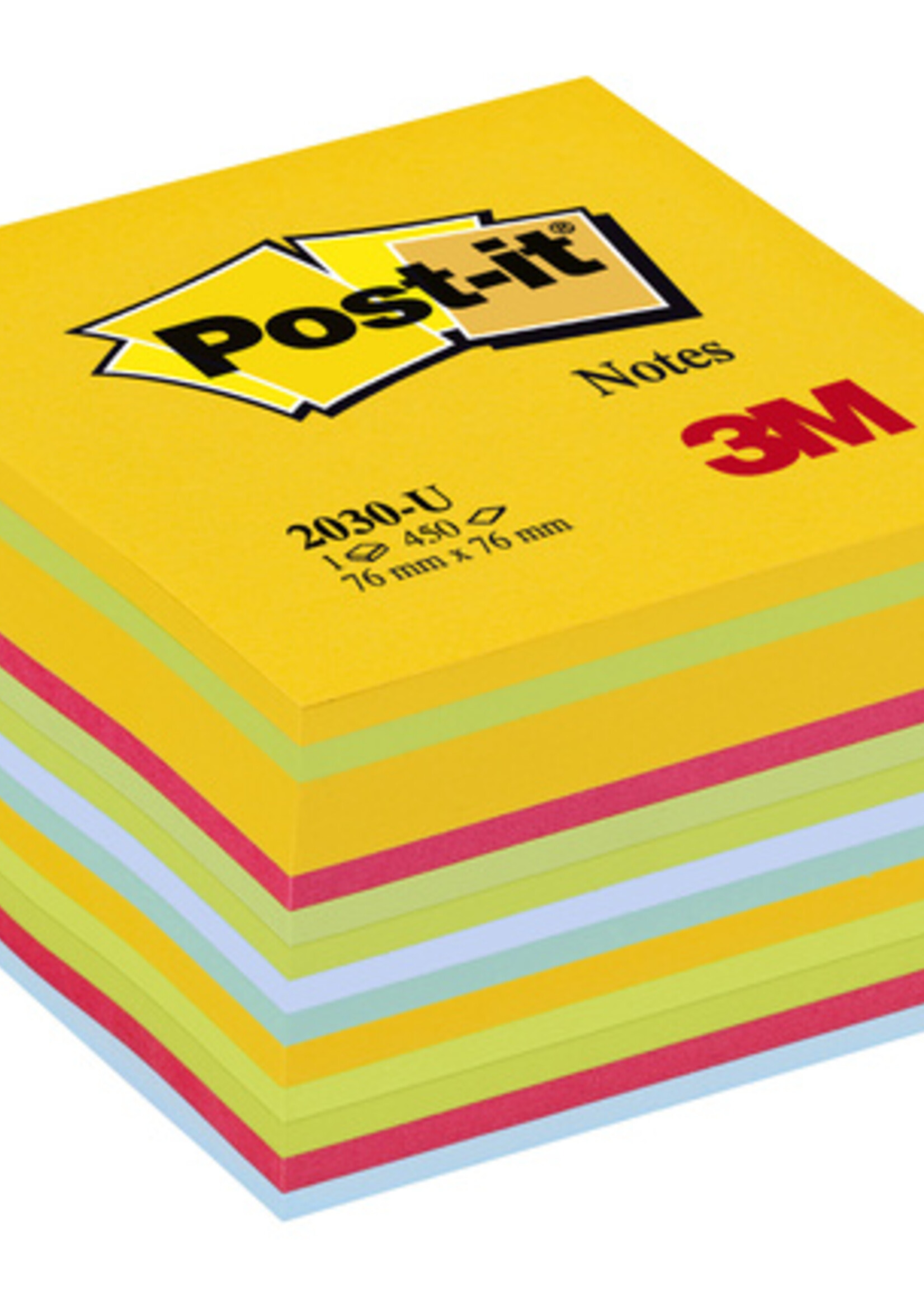 Post-it Memoblok 3M Post-it 2030 76x76mm kubus ultra assorti