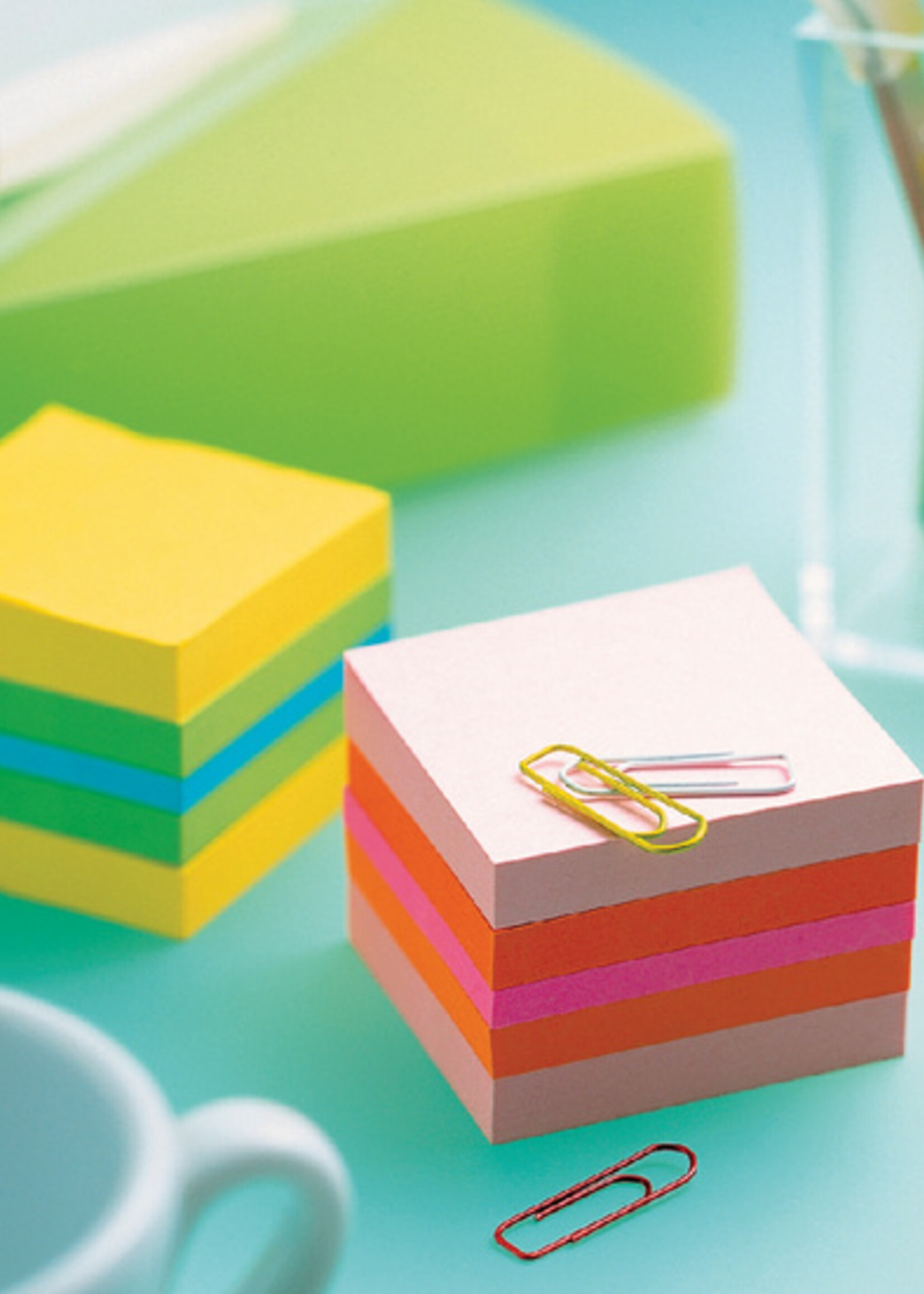 Post-it Bloc-mémos Post-it 20511L cube 51x51mm citron 400 feuillets