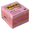 Post-it Bloc-mémos Post-it 20511P cube 51x51mm rose 400 feuillets