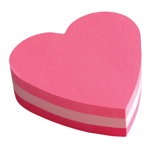 Post-it Memoblok 3M Post-it 2007 70x70mm kubus hart roze