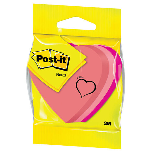 Post-it Bloc-mémos Post-it 2007H mini-cube coeur 225 feuillets