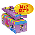 Post-it Bloc-mémos Post-it Z-Note S330-16 76x76mm Super Sticky 14+2