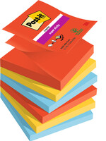 Post-it Bloc-mémos 3M Post-it Z-notes R330 Super Sticky 76x76mm Playful