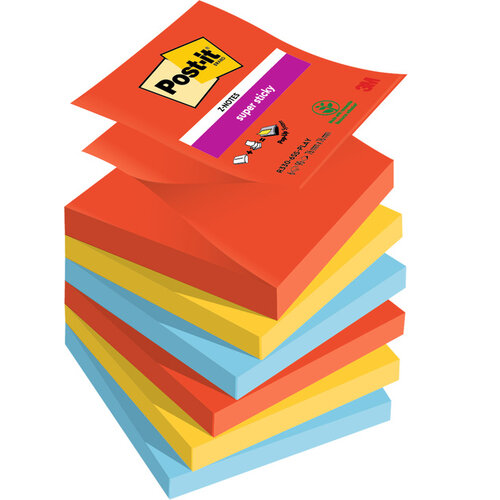 Post-it Memoblok 3M Post-it Z-Notes R330 Super Sticky 76X76mm PLAY