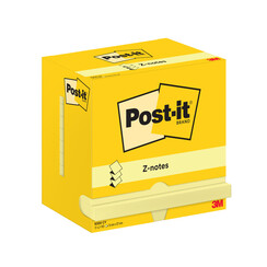 Bloc-mémos 3M post-it Z-Note R350 76x127mm jaune