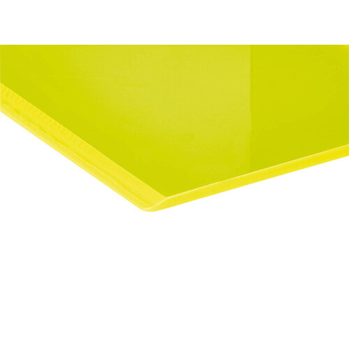 MAUL Boekensteun MAUL 10x10x13cm acryl set 2 neon geel transparant