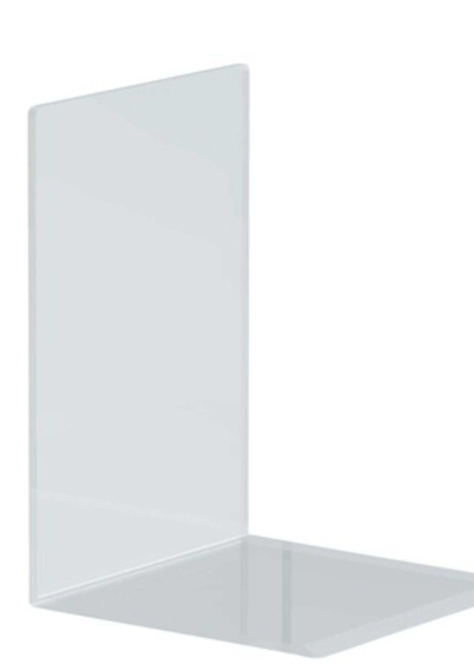 MAUL Boekensteun MAUL acryl 12x12x17cm set 2 glashelder