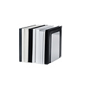 MAUL Boekensteun MAUL aluminium 12x12x17.5cm set 2 zilver