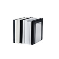 MAUL Serre-livres MAUL aluminium 12x12x17,5cm jeu 2 pièces argent