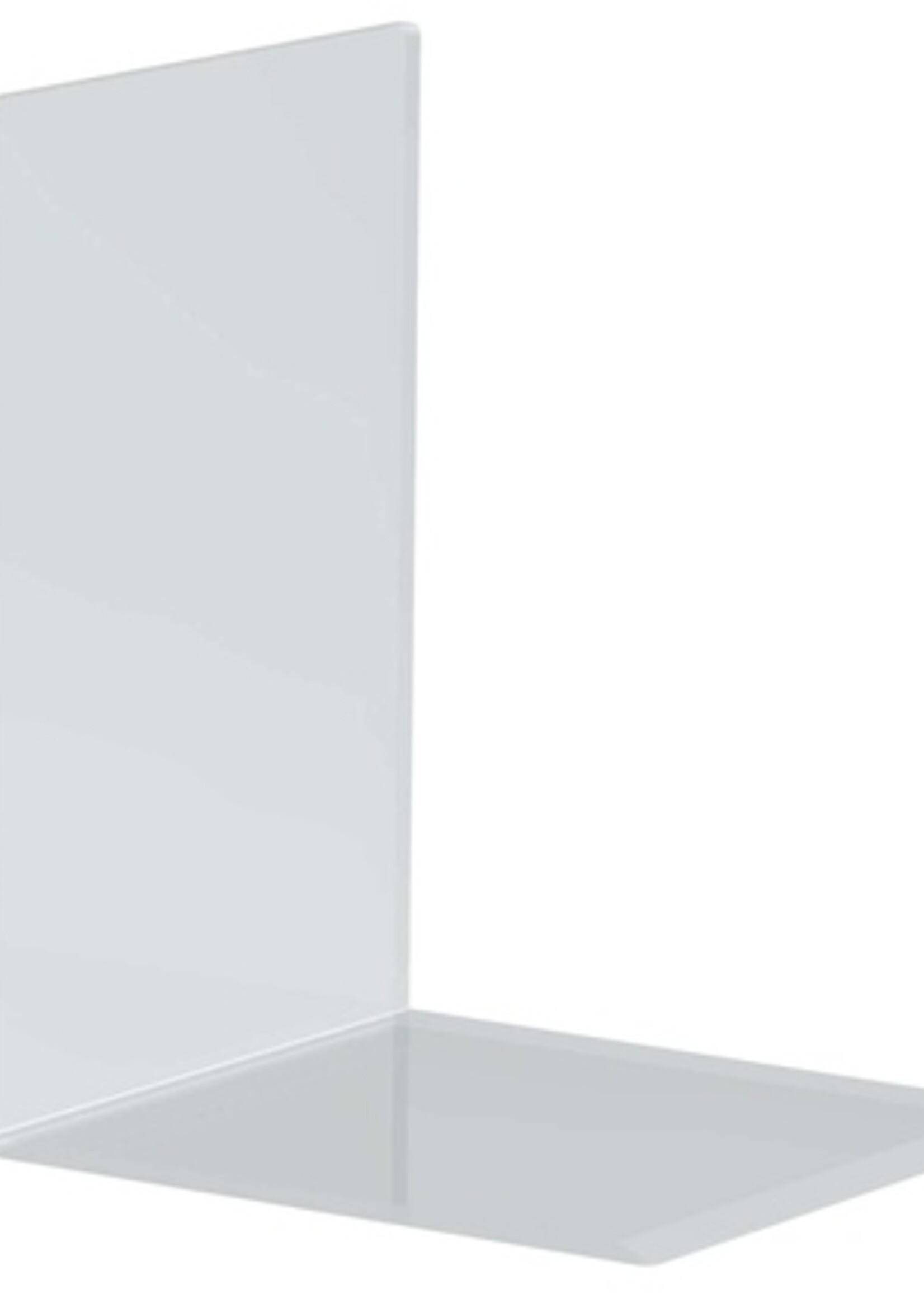 MAUL Boekensteun MAUL acryl 16x15x21cm set 2 glashelder