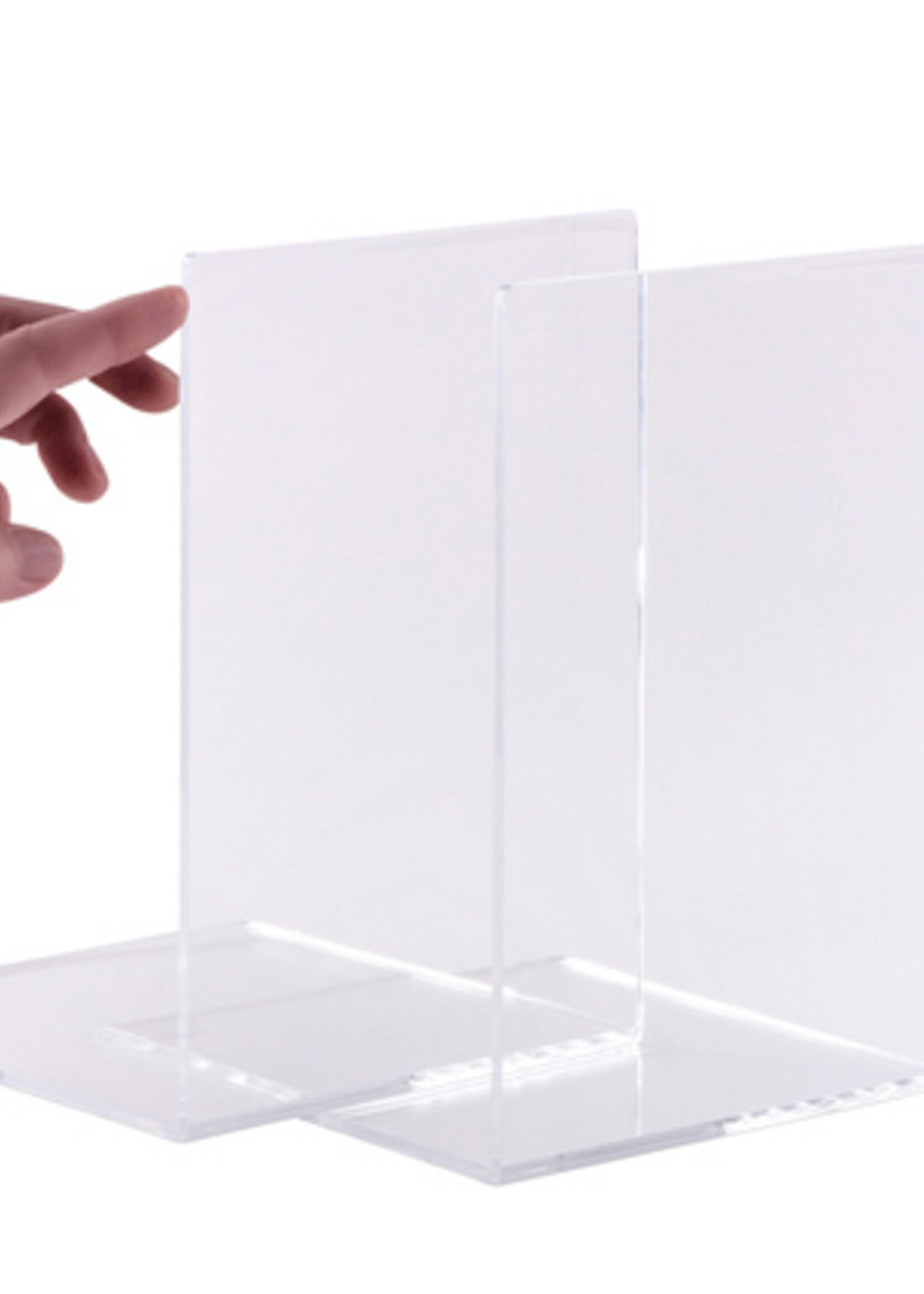 MAUL Boekensteun MAUL acryl 16x15x21cm set 2 glashelder