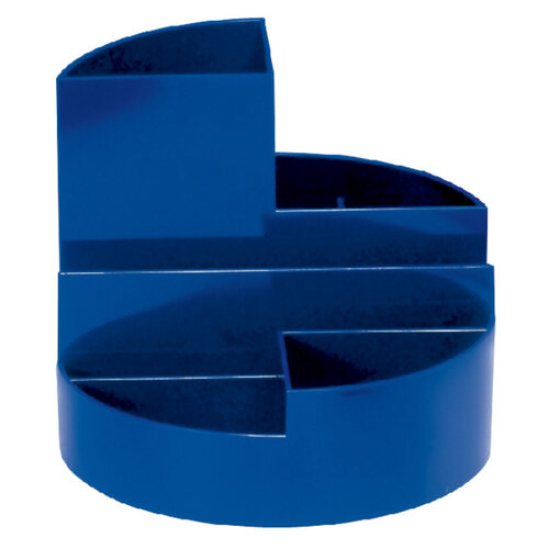 MAUL Organiseur bureau MAULrundbox 7 compartiments Ø14x12.5cm bleu