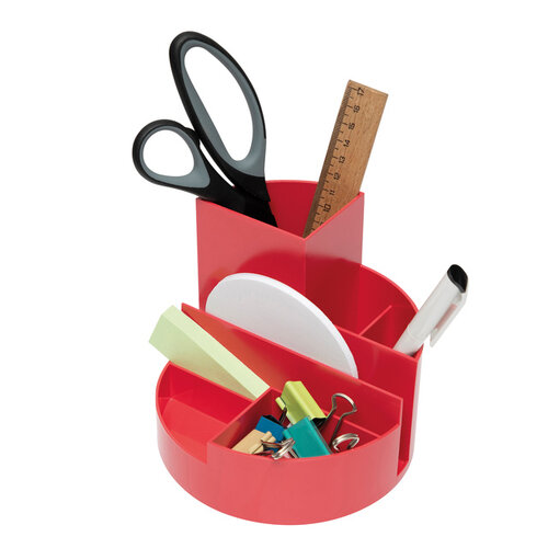 MAUL Organisateur MAULroundbox Recycled 6 compartiments rouge