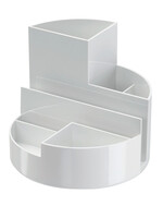 MAUL Pennenkoker MAULroundbox Blauwe Engel recycled 6 vaks wit