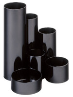 MAUL Organiseur MAULtubo noir Tubo noir 6 compartiments Ø15x12.5cm
