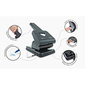 Rapesco Perforateur Rapesco HD865-P antobactérien 2 trous noir