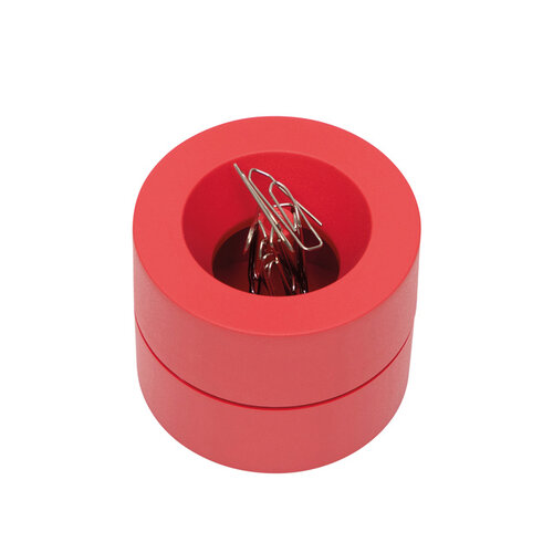 MAUL Distributeur de trombones MAULpro Recycled Ø73x60mm rouge