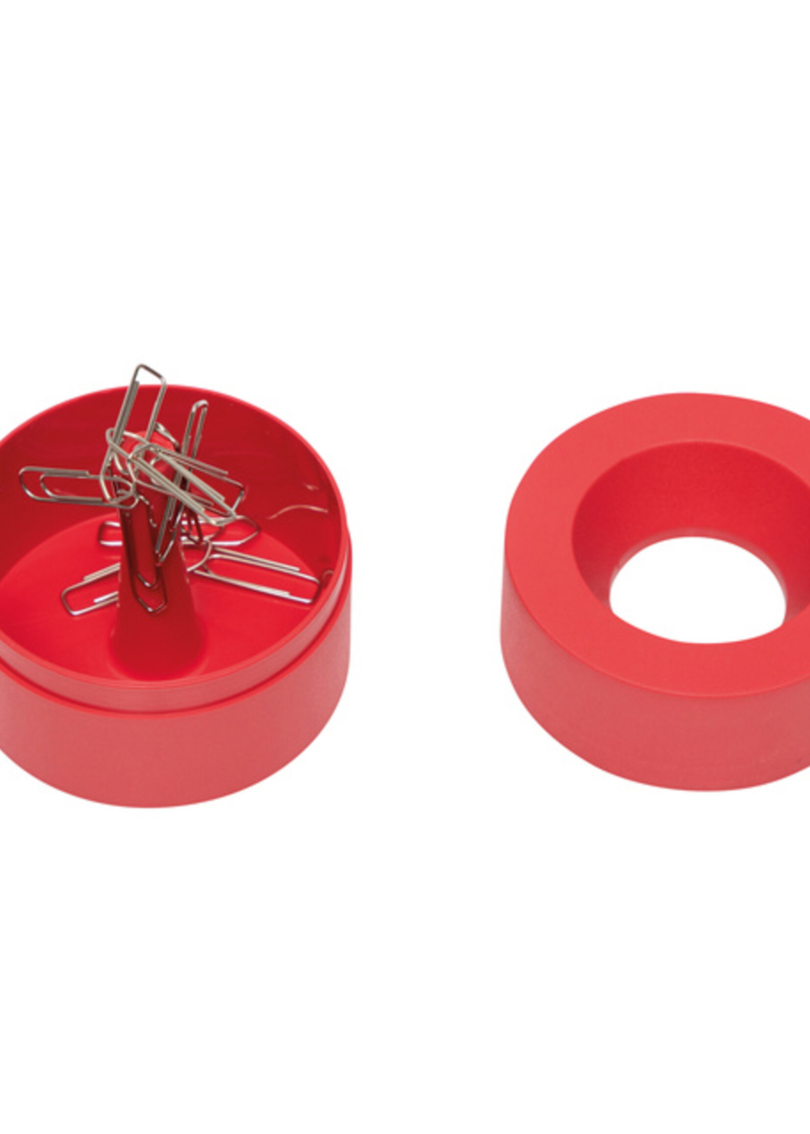 MAUL Papercliphouder MAULpro Blauwe Engel recycled Ø73x60mm rood